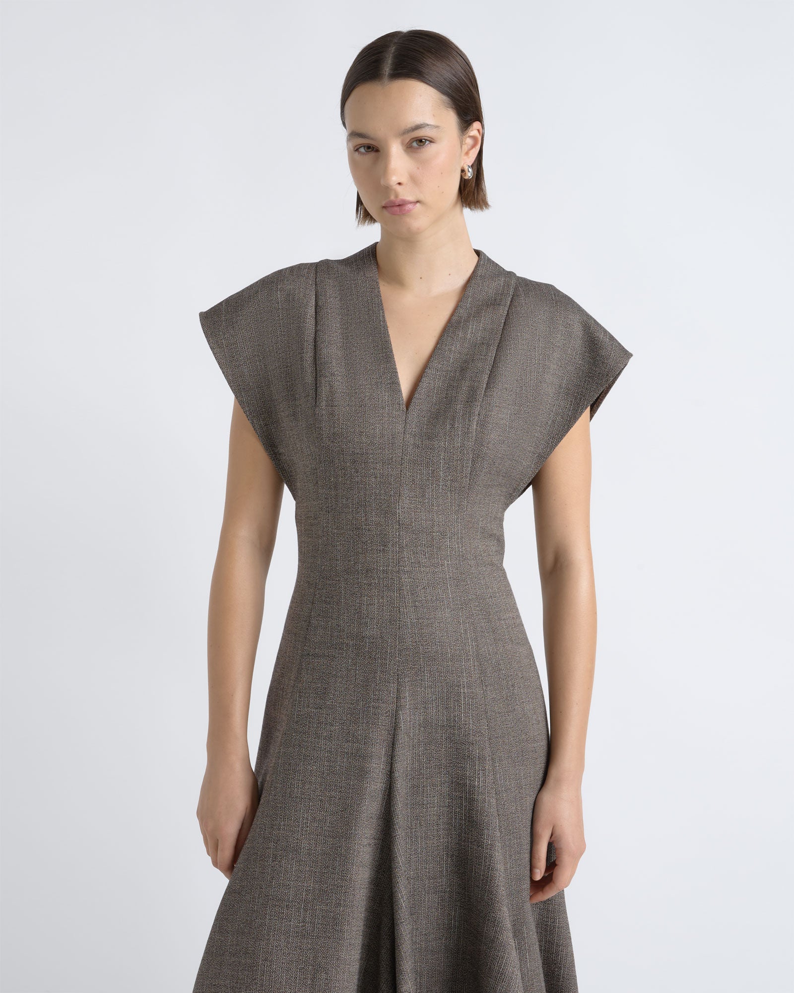 Cue V-Neck A-Line Midi Dress - Image 2