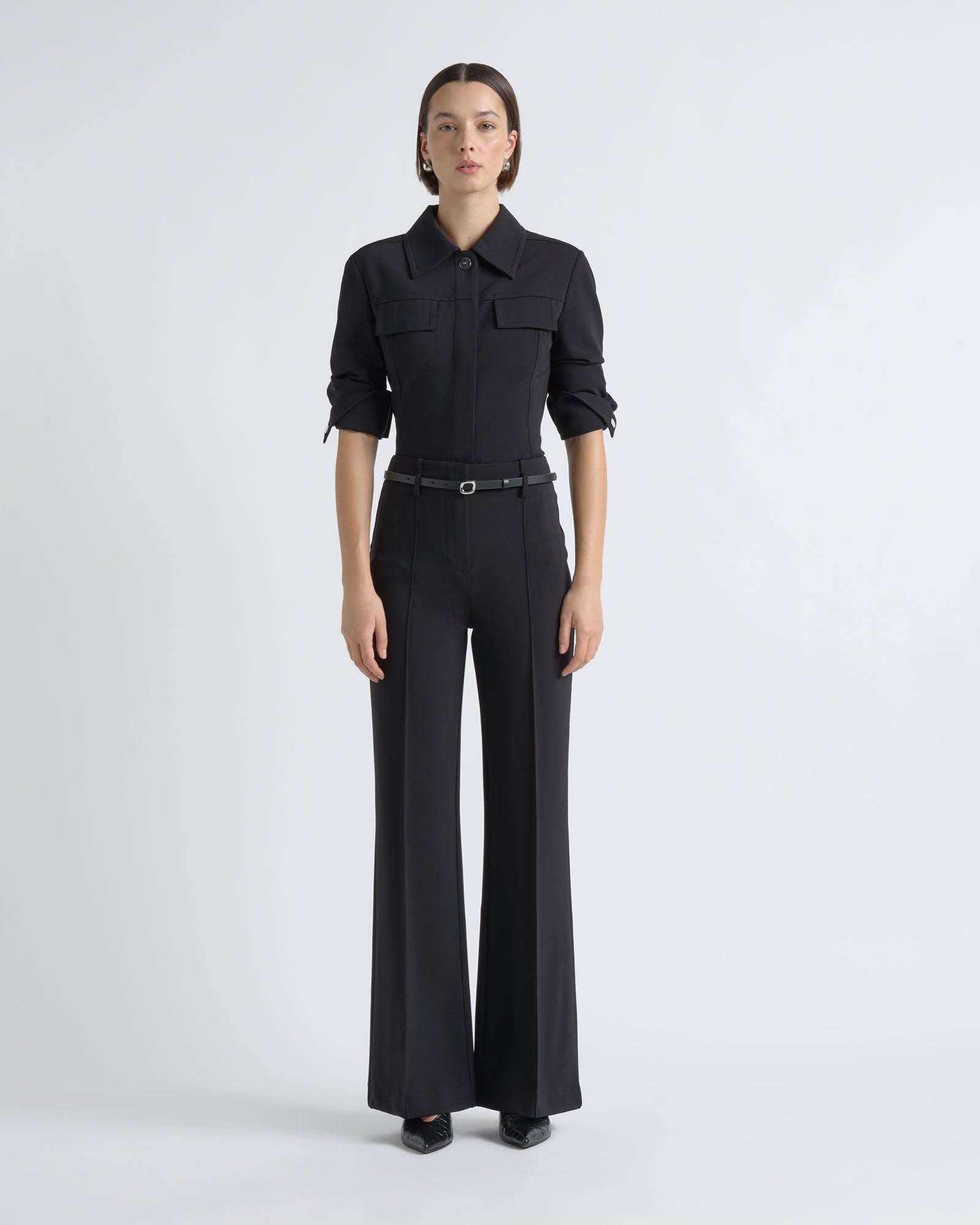 MNCUE260826054018011_2 Cue Stretch Snap Detail Pant - Image 2