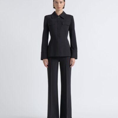 Cue Stretch Snap Detail Fitted Shirt - Image 1