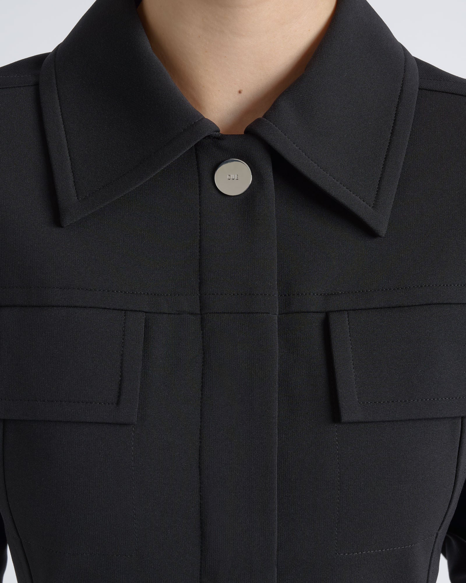 Cue Stretch Snap Detail Fitted Shirt - Image 3