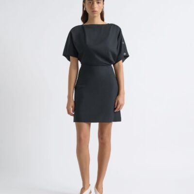 Cue Snap Detail Mini Dress - Image 1