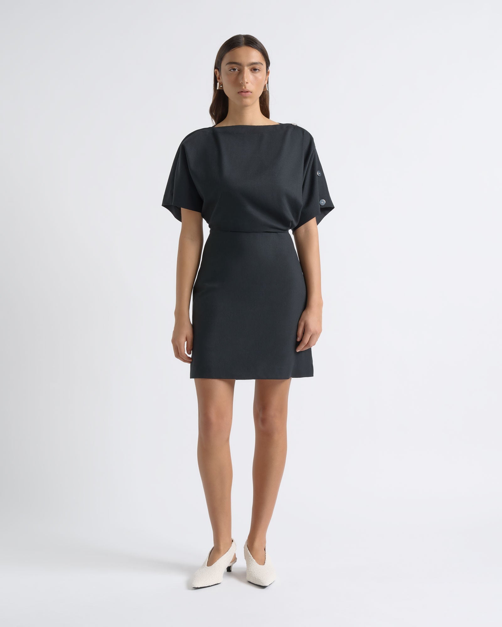 Cue Snap Detail Mini Dress - Image 1