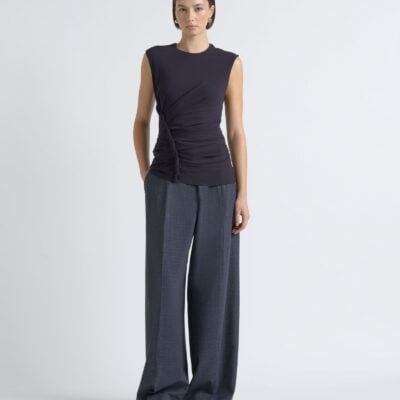 Cue Sleeveless Crew Neck Twist Top - Image 2