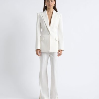 Cue Single Breasted Satin Lapel Blazer - Image 1