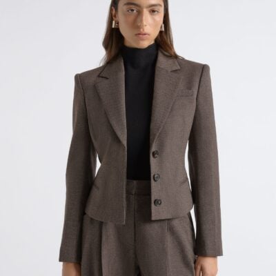 Cue Single Breasted Crop Blazer - Image 1