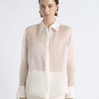 Cue Silk Organza Shirt - Image 2
