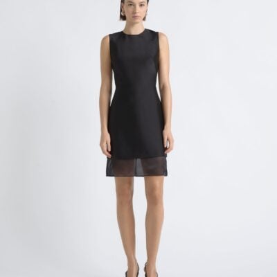 Cue Silk Organza Contrast Mini Dress - Image 1