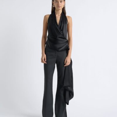 Cue Satin Waistband Straight Leg Pant - Image 2