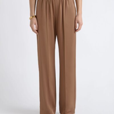 Cue Satin Pin Tuck Pant - Image 1