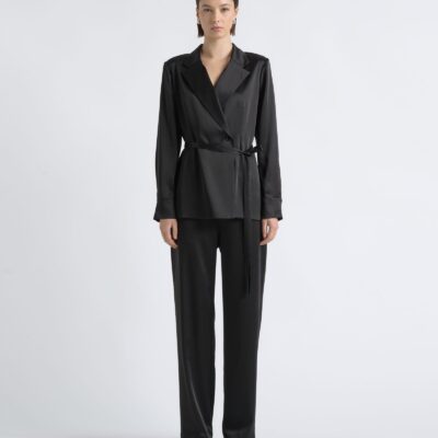 Cue Satin High Waisted Pant - Image 1