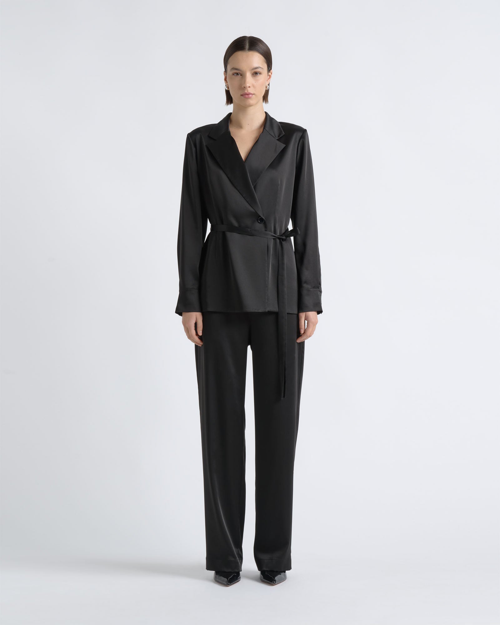 Cue Satin High Waisted Pant - Image 1