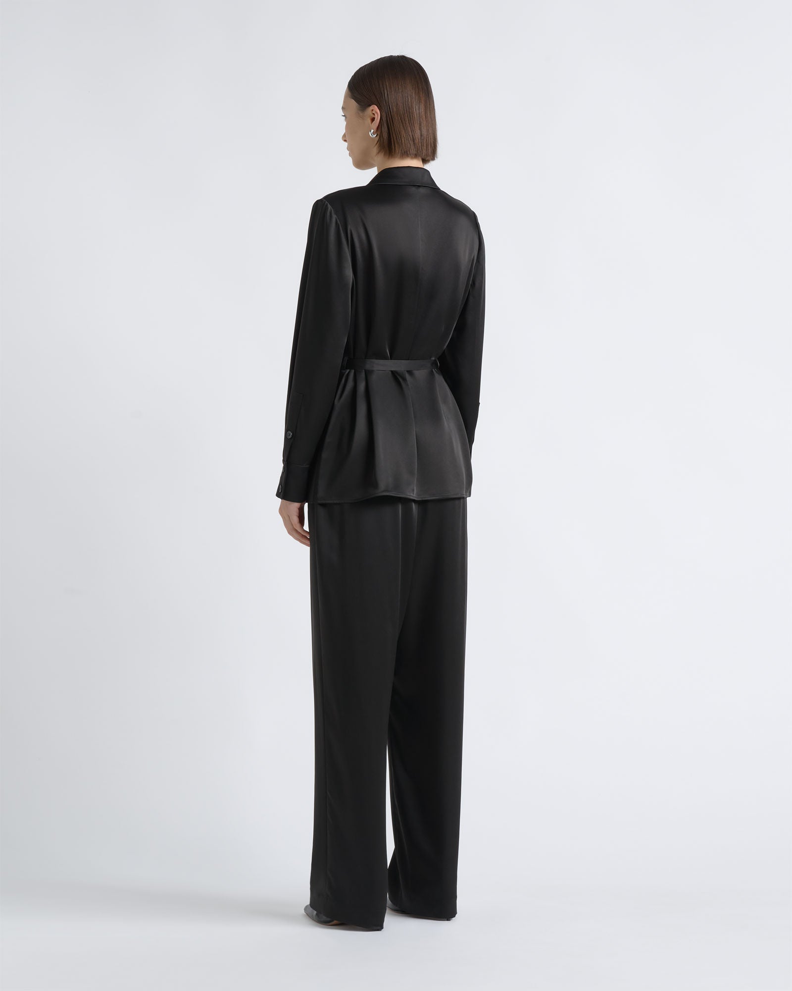 MNCUE260826054018030_3 Cue Satin High Waisted Pant - Image 3