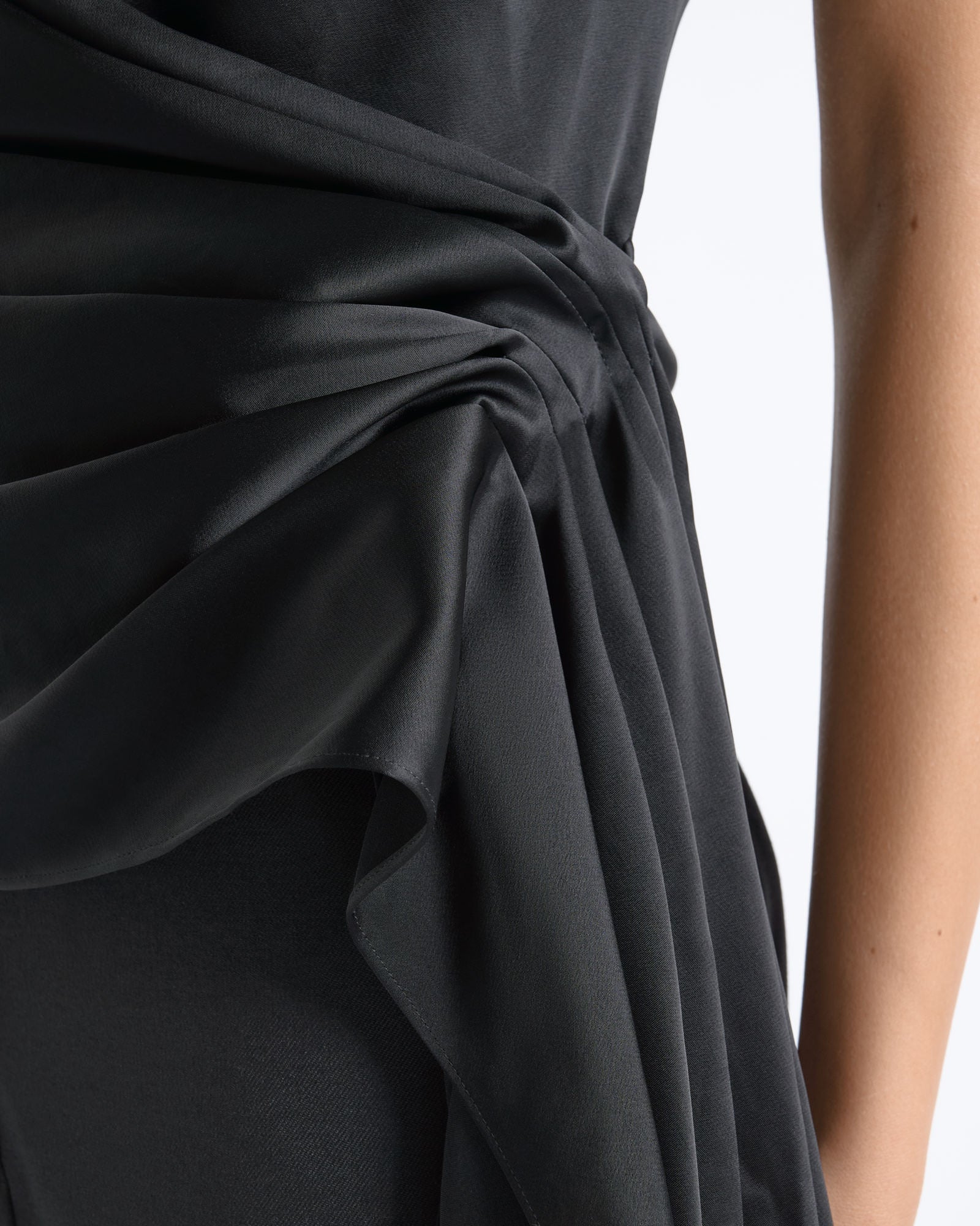 Cue Satin Draped Halter Neck Top - Image 3