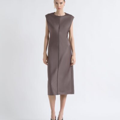 Cue Satin Bias Midi Dress - Image 1