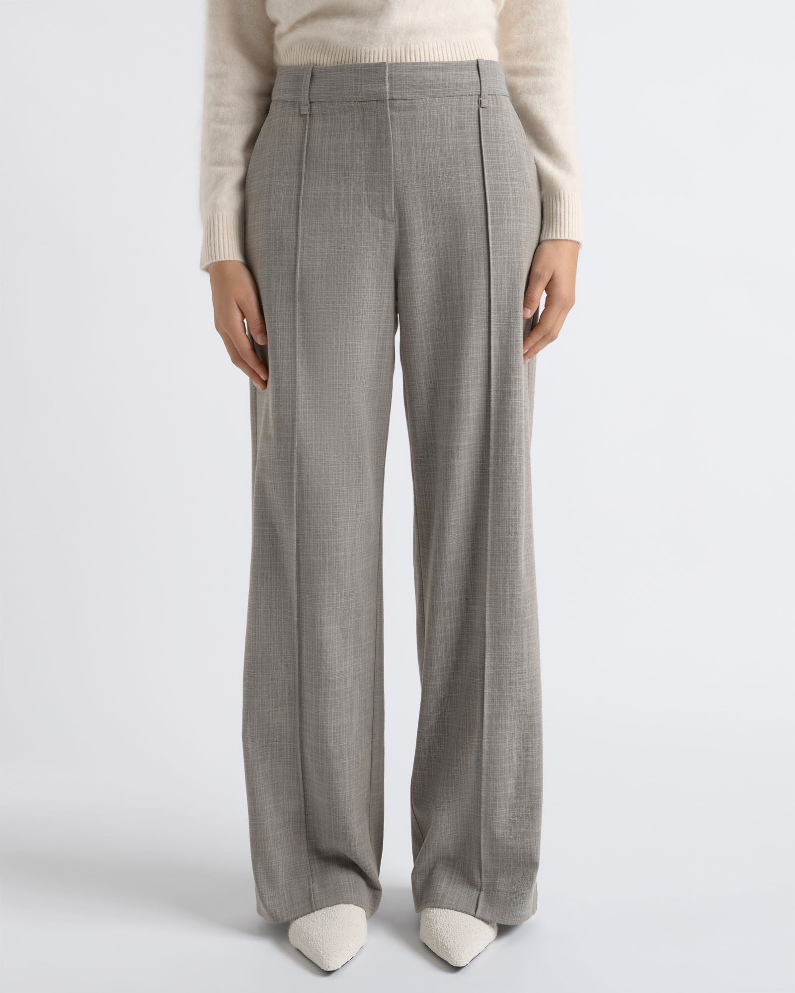 Cue Relaxed Pin Tuck Pant - Image 1