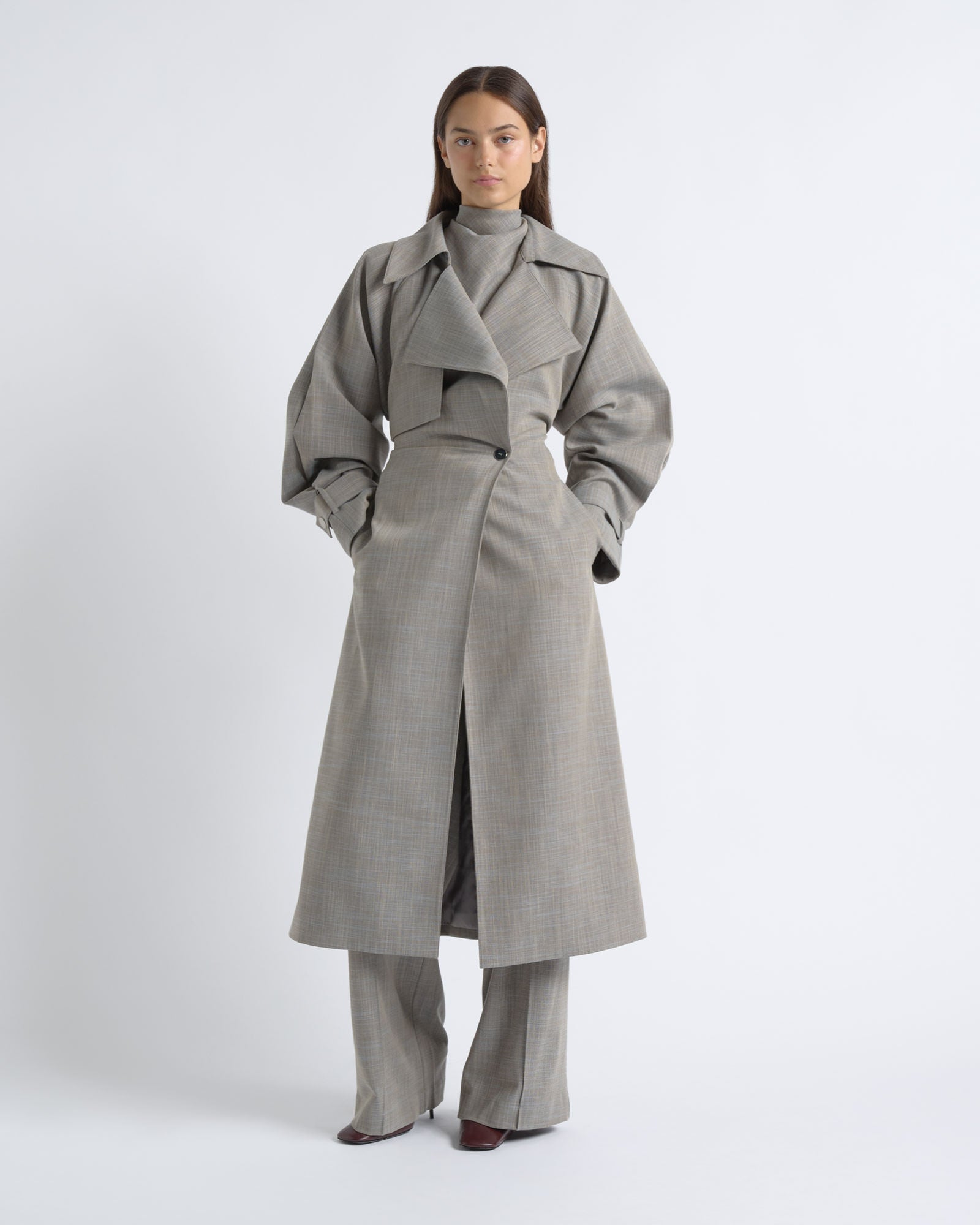 Cue Relaxed Fit Trench Coat