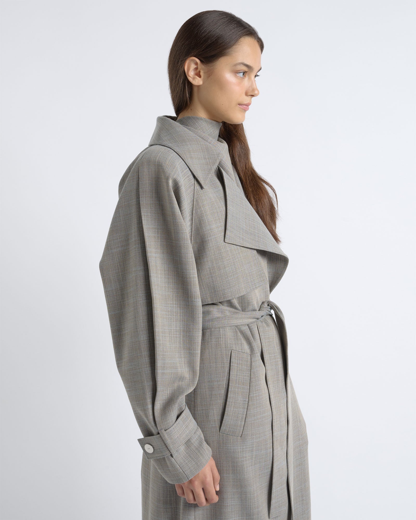 MNCUE260826054018036_2 Cue Relaxed Fit Trench Coat - Image 2