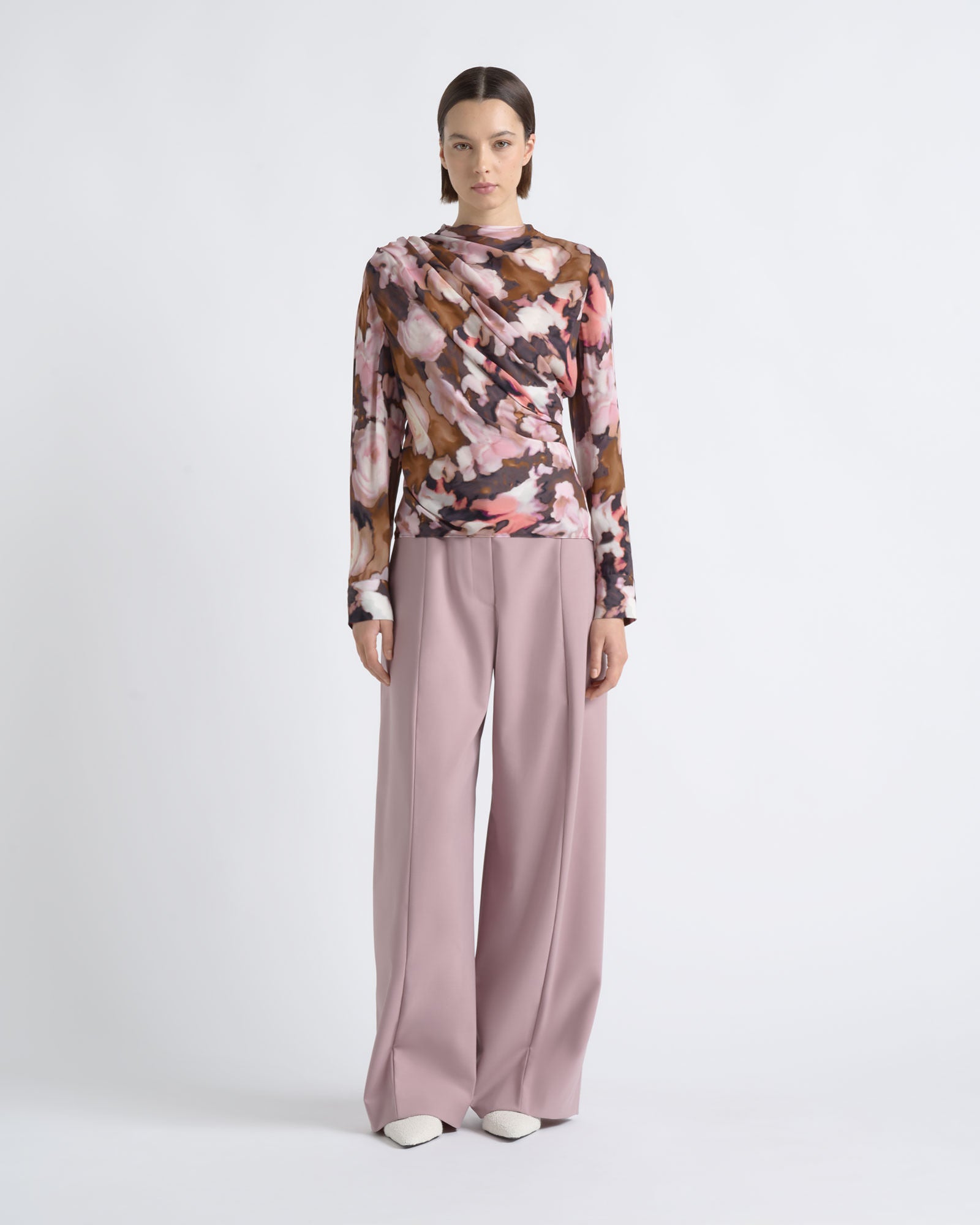 Cue Print Drape Top - Image 2