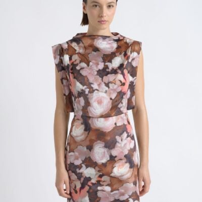 Cue Print Cowl Neck Mini Dress - Image 2