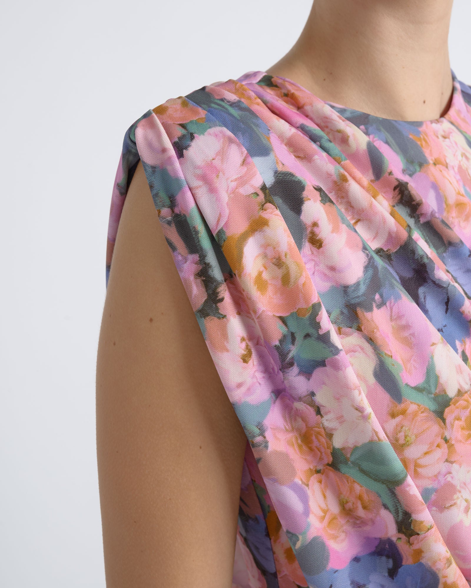 Cue Print Cape Drape Top - Image 3
