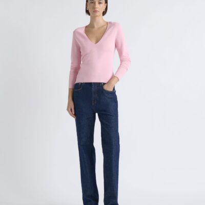Cue Milano Long Sleeve V-Neck Knit - Image 2