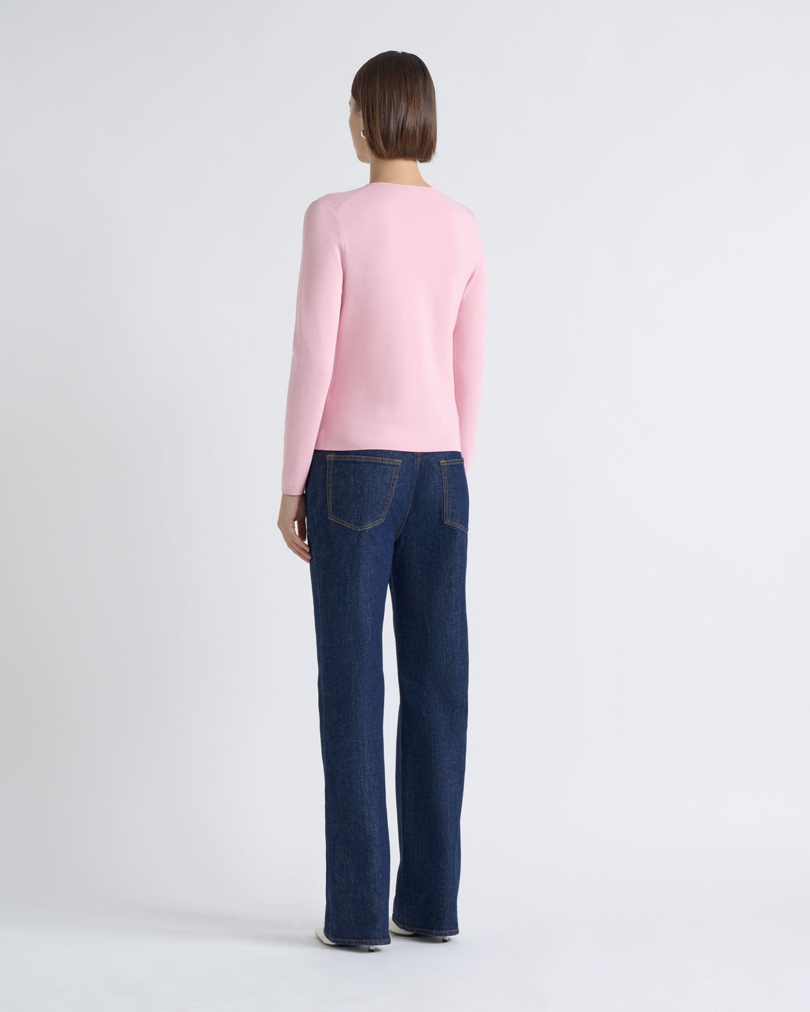 MNCUE260826054018045_3 Cue Milano Long Sleeve V-Neck Knit - Image 3