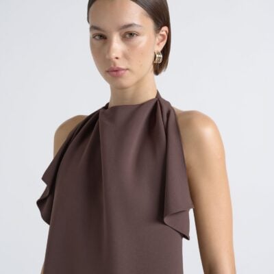 Cue Halter Neck Midi Dress - Image 2