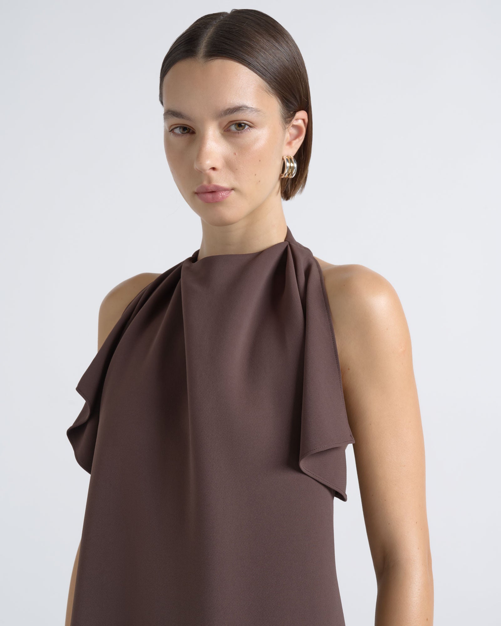 MNCUE260826054018050_2 Cue Halter Neck Midi Dress - Image 2