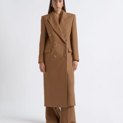 Cue Flecked Double Breasted Coat - Image 1
