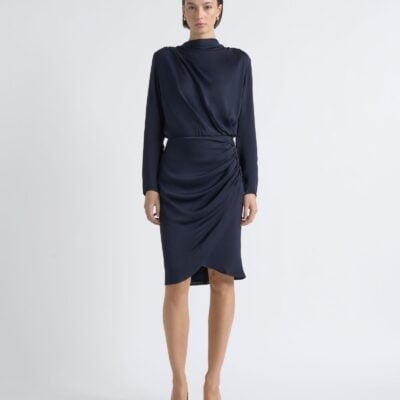 Cue Drape Midi Dress - Image 1