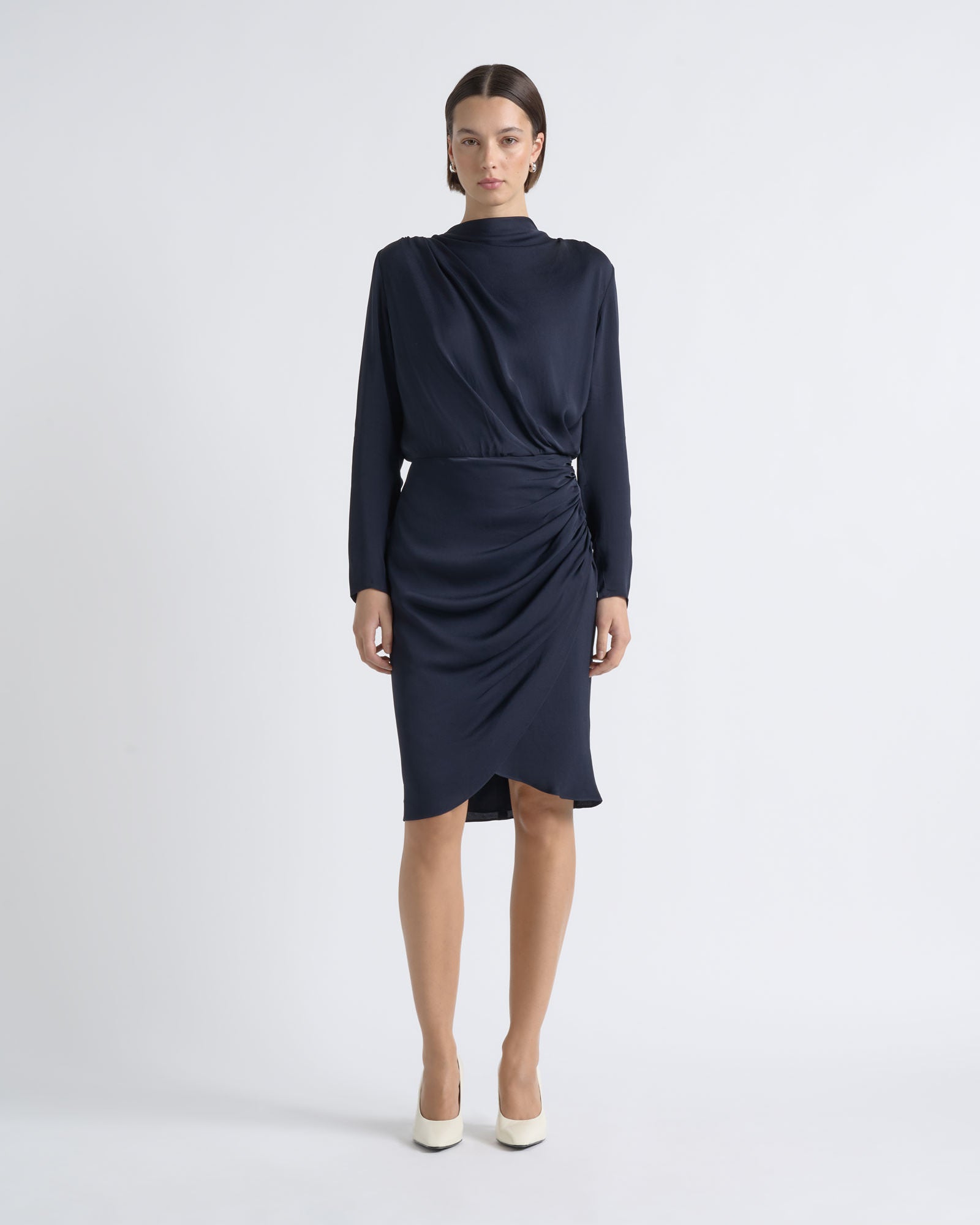 Cue Drape Midi Dress - Image 1