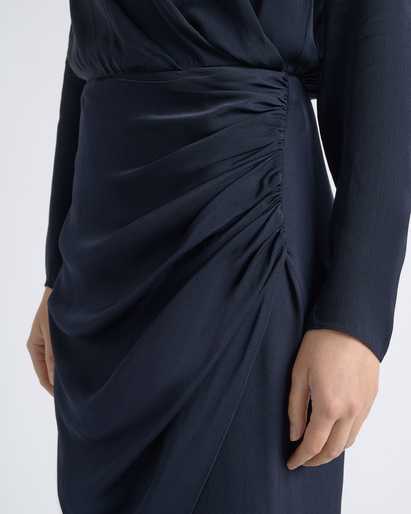 MNCUE260826054018060_3 Cue Drape Midi Dress - Image 3