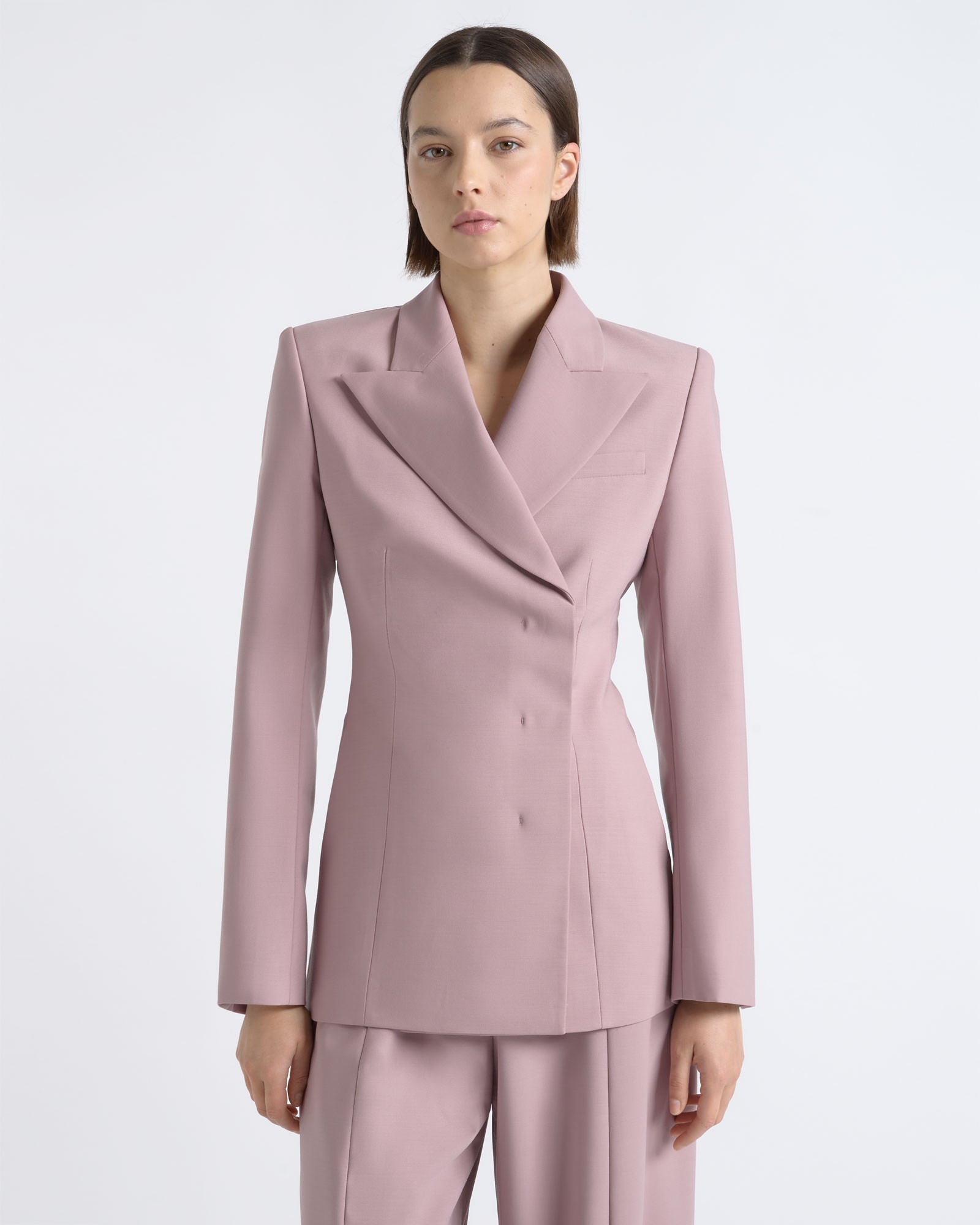 Cue Double Breasted Concealed Blazer - Image 1