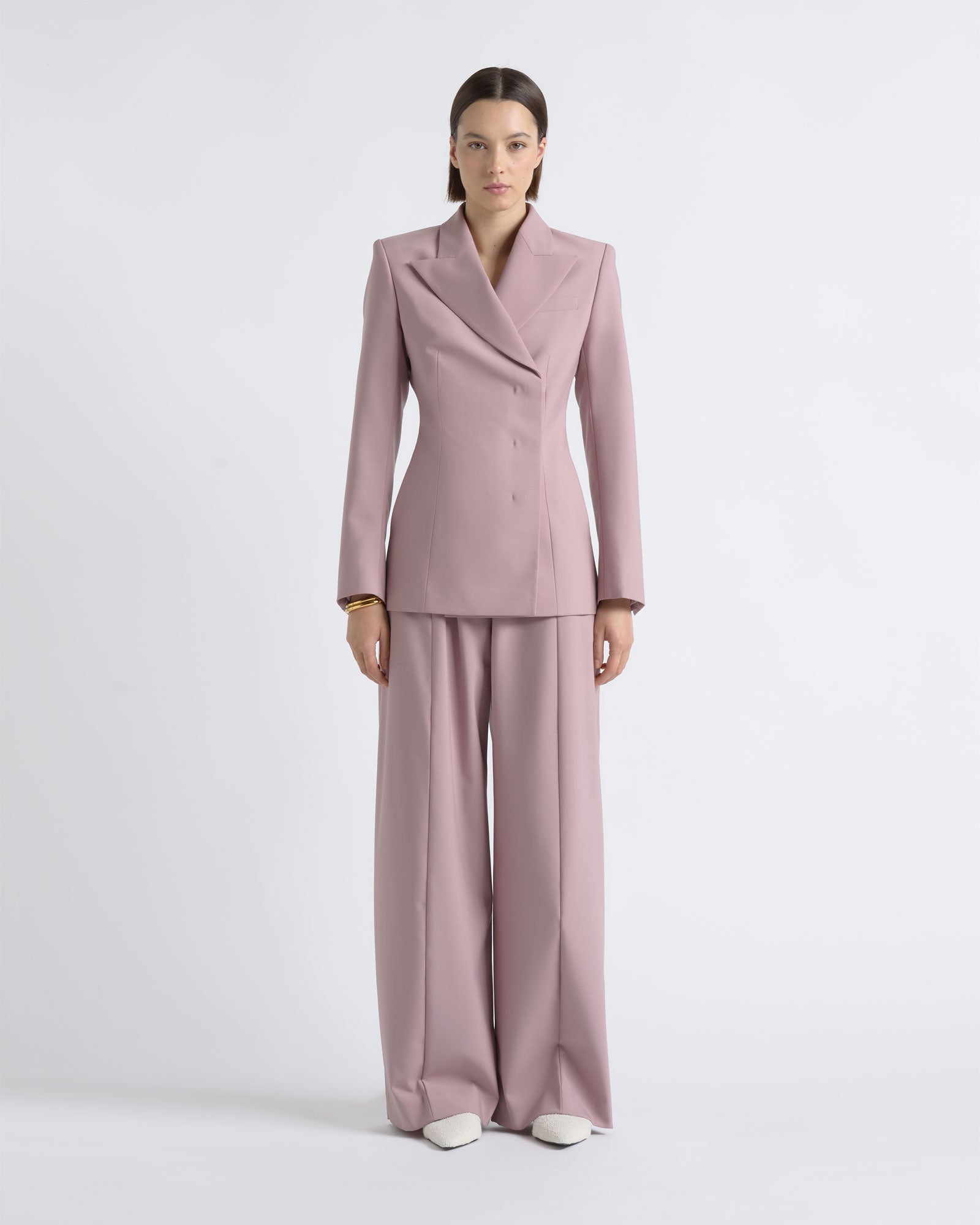 Cue Double Breasted Concealed Blazer - Image 2