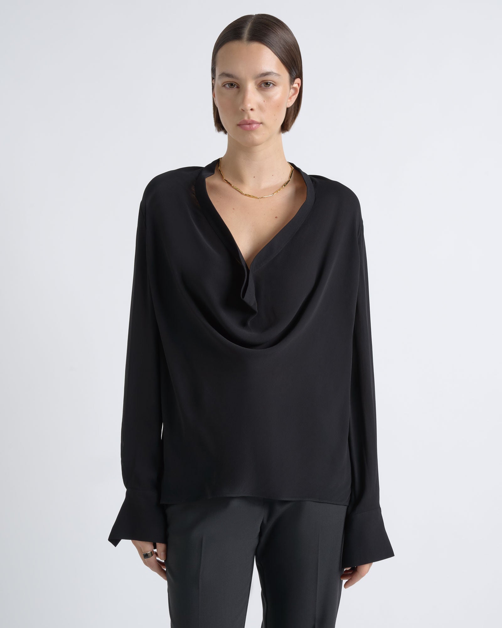 Cue Cowl Neck Shirt - Image 3