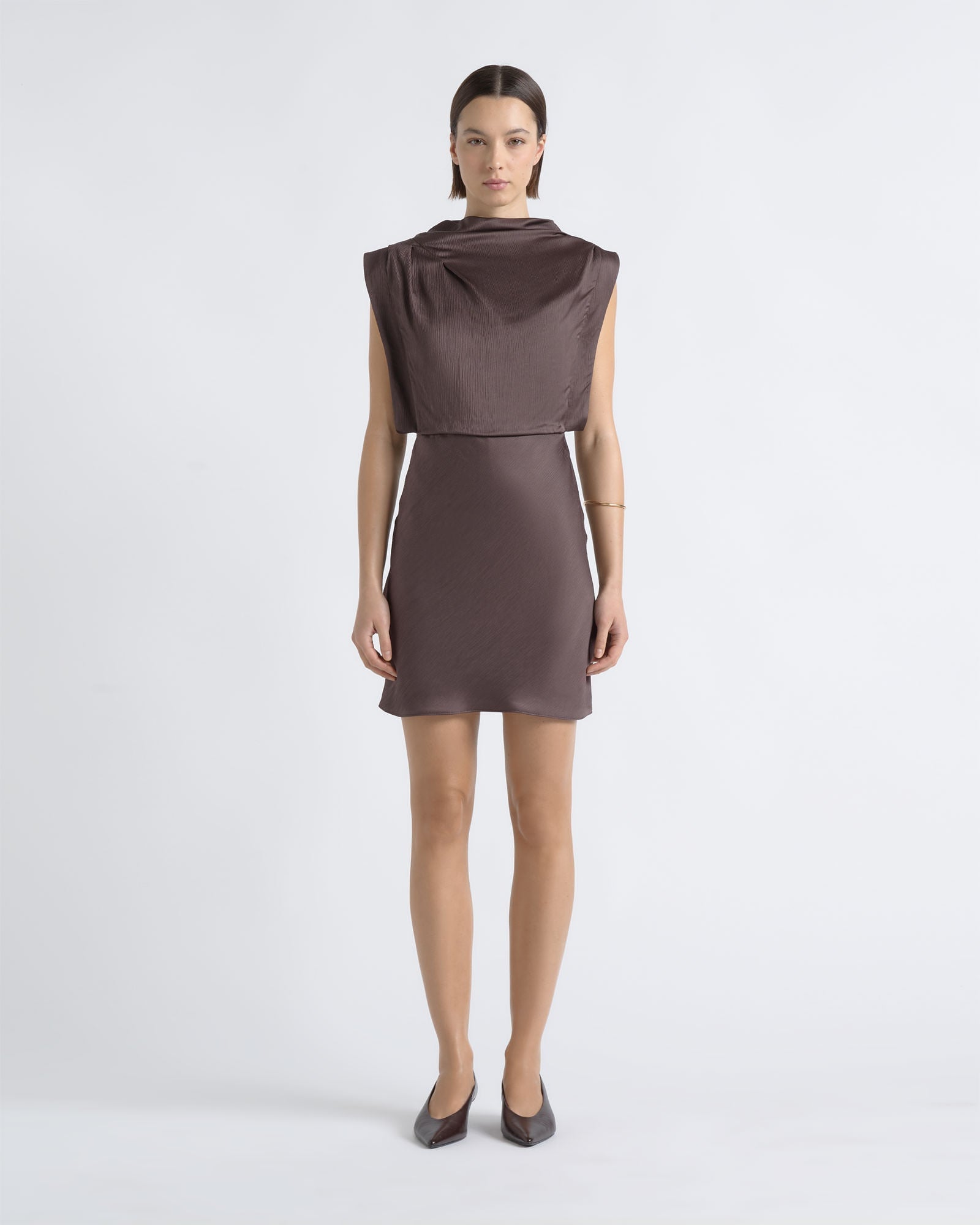 Cue Cowl Neck Mini Dress - Image 1