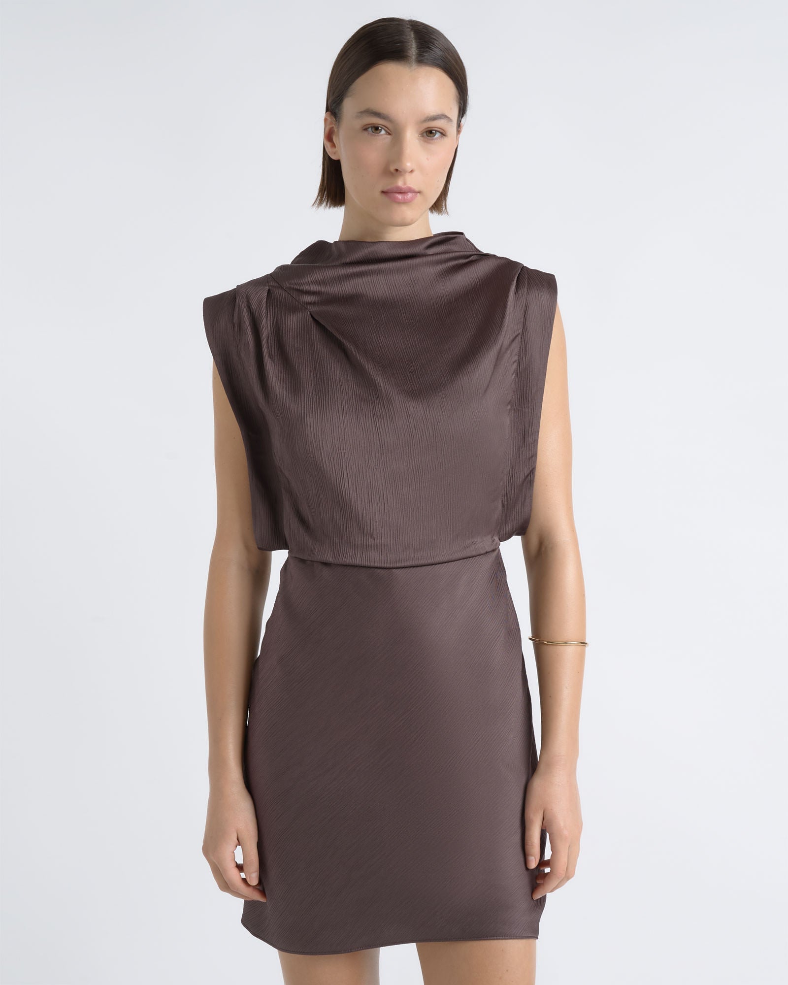 Cue Cowl Neck Mini Dress - Image 2