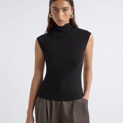 Cue Cotton Silk Cap Sleeve Knit - Image 1