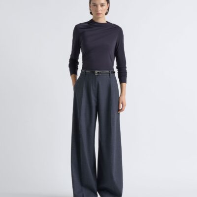Cue Check High Waisted Pant - Image 2