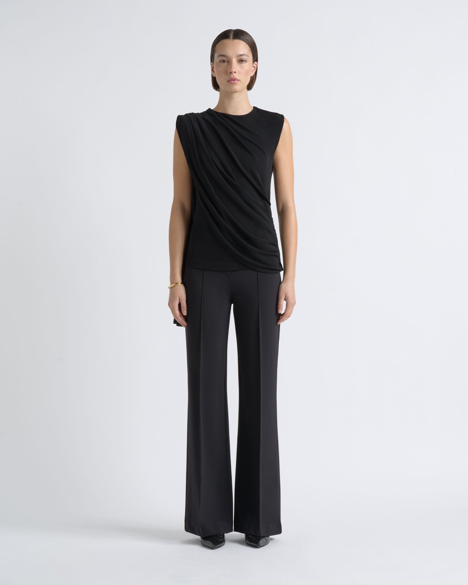 MNCUE260826054018075_2 Cue Cape Drape Top - Image 2