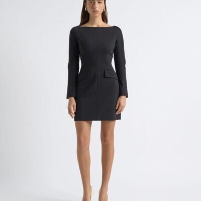 Cue Boat Neck Tailored Mini Dress - Image 1