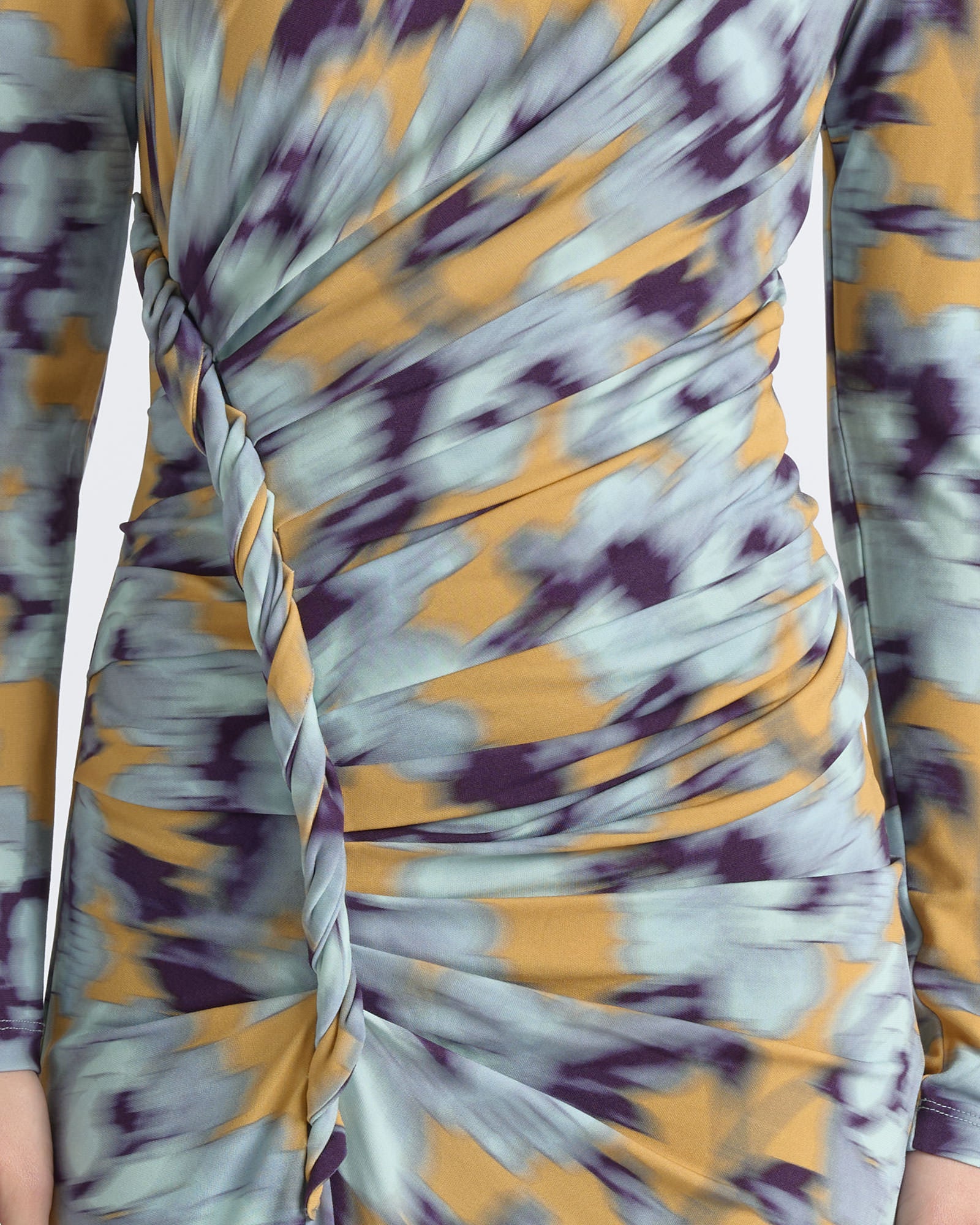 Cue Blurred Floral Twist Midi Dress - Image 3