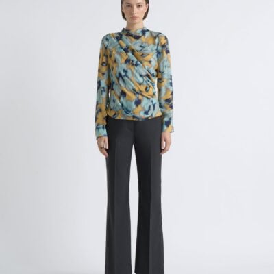 Cue Blurred Floral Drape Top - Image 2