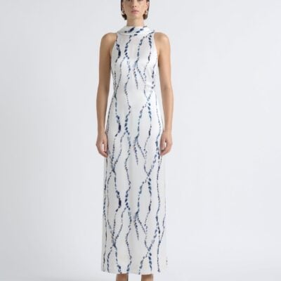 Cue Abstract Print Column Maxi Dress - Image 1