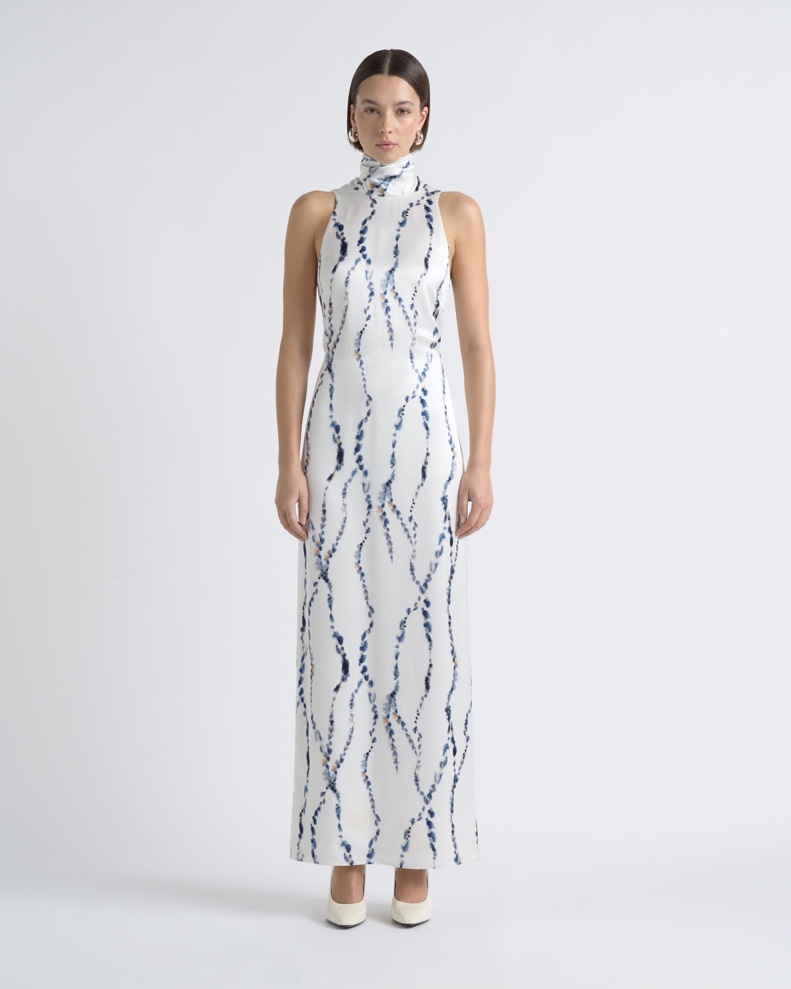 MNCUE260826054018084_2 Cue Abstract Print Column Maxi Dress - Image 2