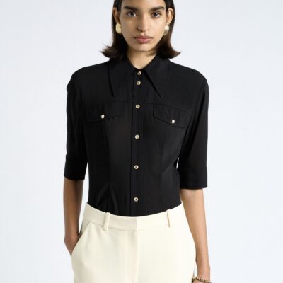 Cue Short Sleeve Fitted Shirt - Image 1