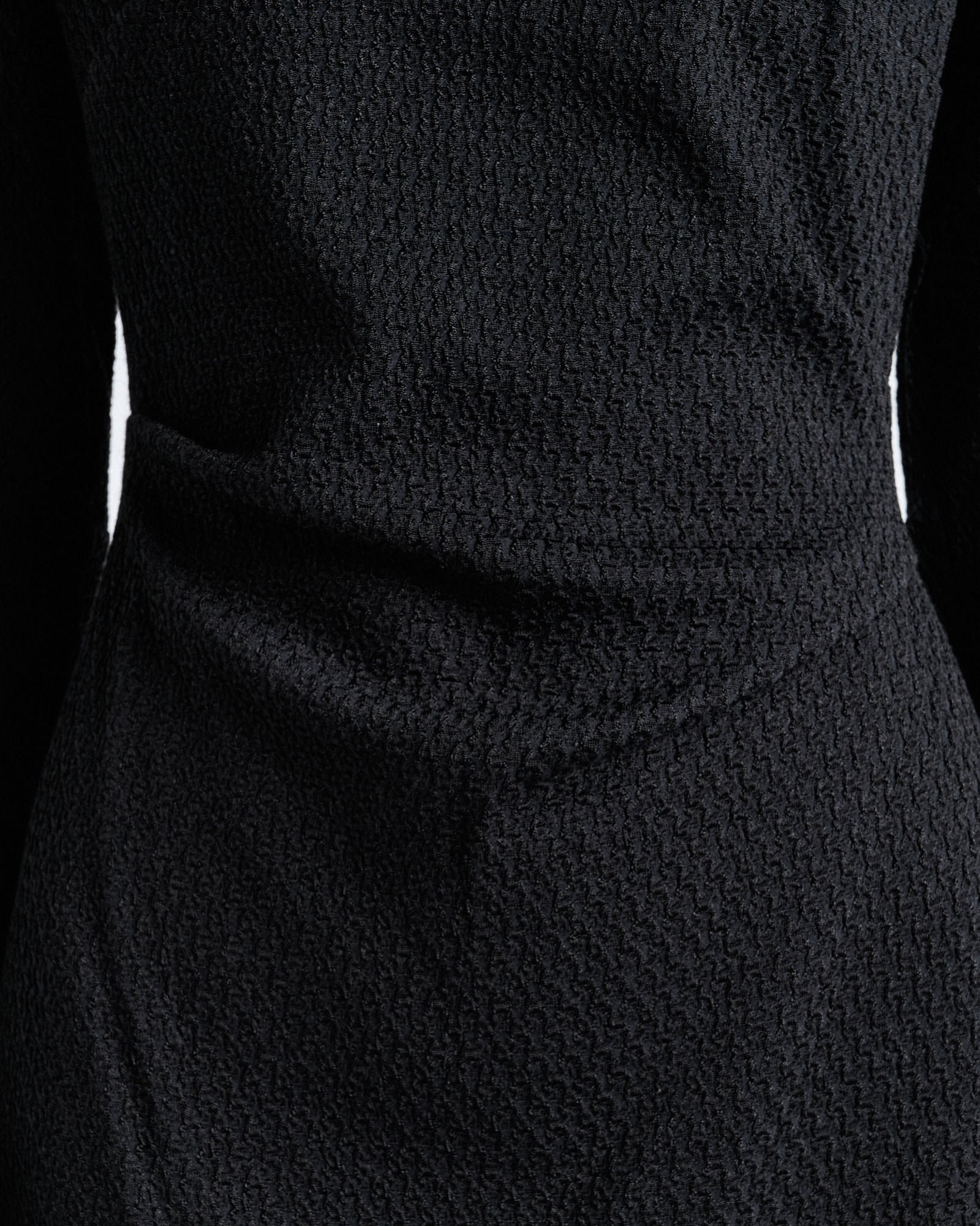 MNCUE260826054018093_3 Cue Shirred Jacquard Knit Midi Dress - Image 3