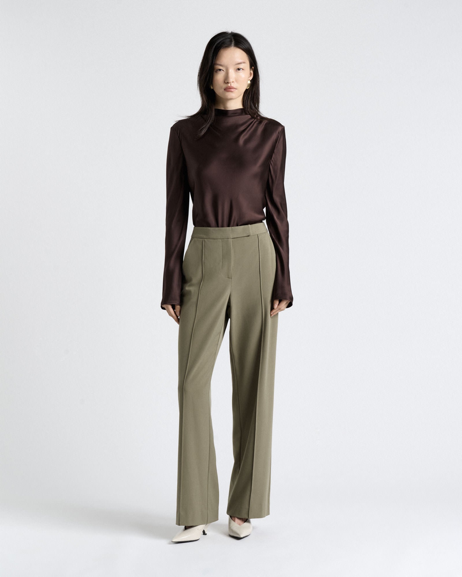 MNCUE260826054018095_2 Cue Satin Long Sleeve Top - Image 2