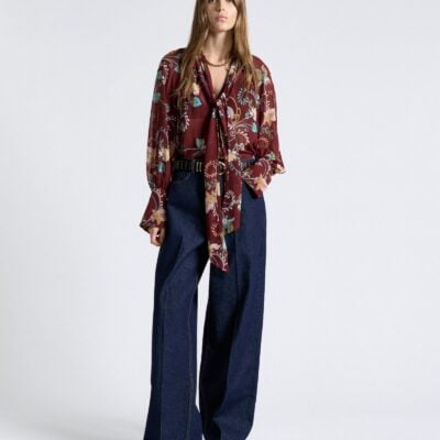 Cue Rococo Bloom Georgette Blouse - Image 2