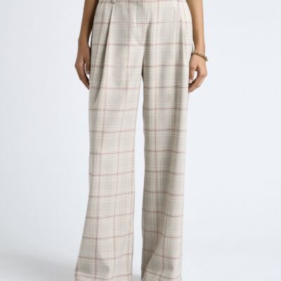 Cue Prince of Wales Check Wide Leg Pant - Image 1